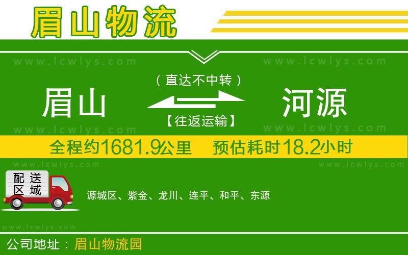 眉山到河源貨運(yùn)公司