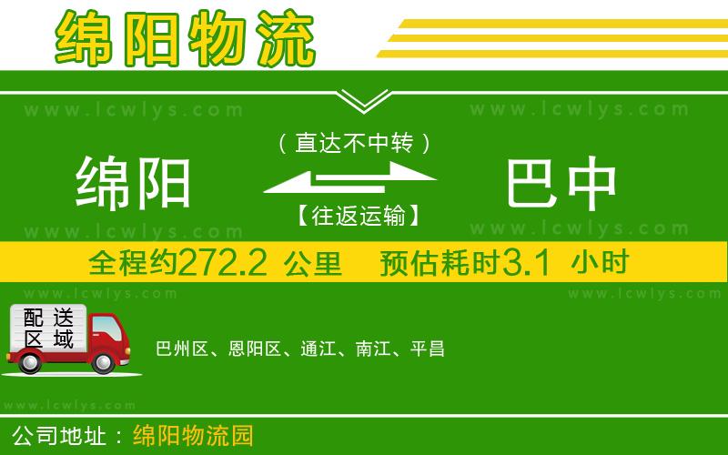 綿陽到巴中貨運(yùn)公司