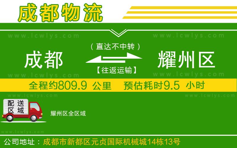 成都到耀州區(qū)貨運公司