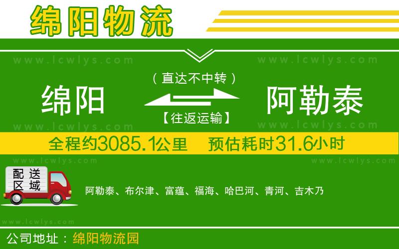 綿陽(yáng)到阿勒泰物流公司