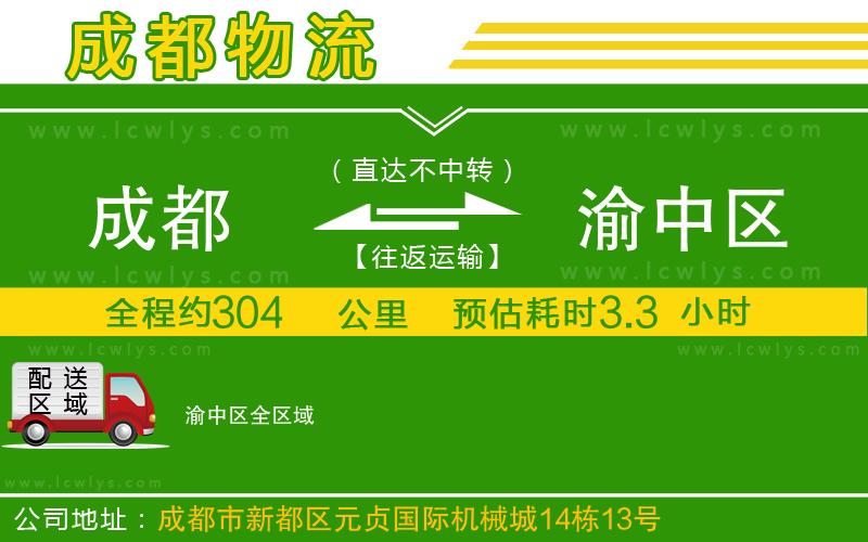 成都到渝中區(qū)貨運公司