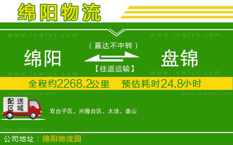 綿陽(yáng)到盤錦物流公司