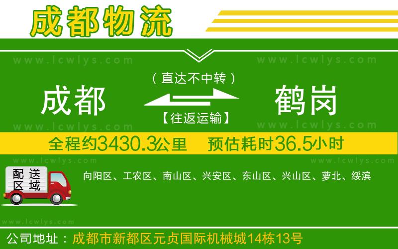 成都到鶴崗貨運公司