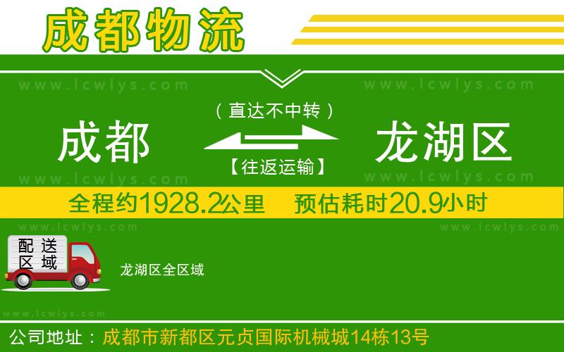 成都到龍湖區(qū)貨運公司