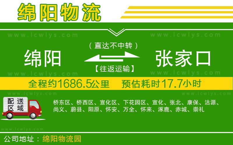 綿陽到張家口貨運公司