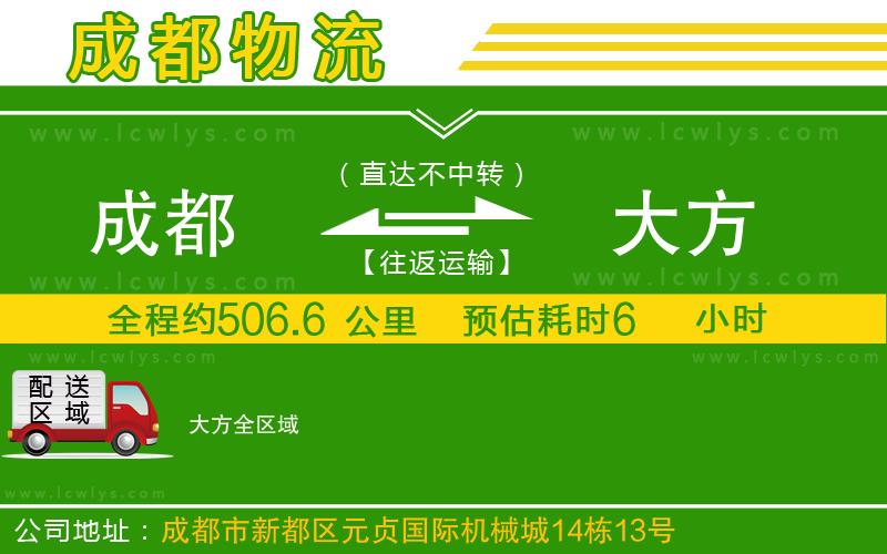 成都到大方貨運公司