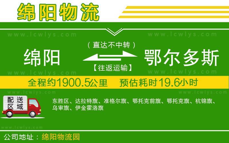 綿陽到鄂爾多斯貨運(yùn)公司