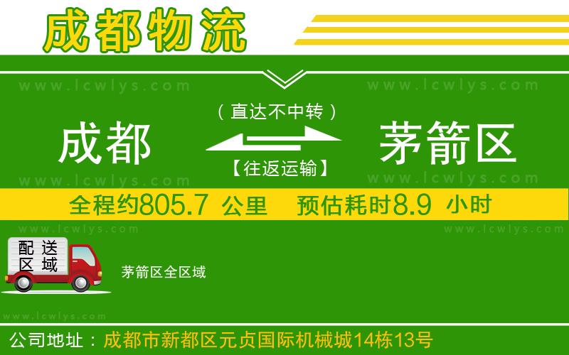 成都到茅箭區(qū)貨運公司