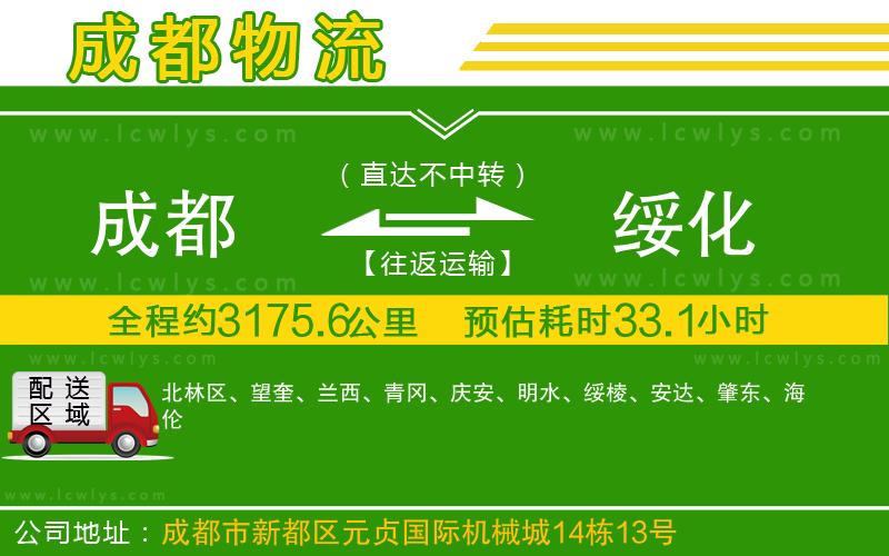 成都到綏化貨運(yùn)公司