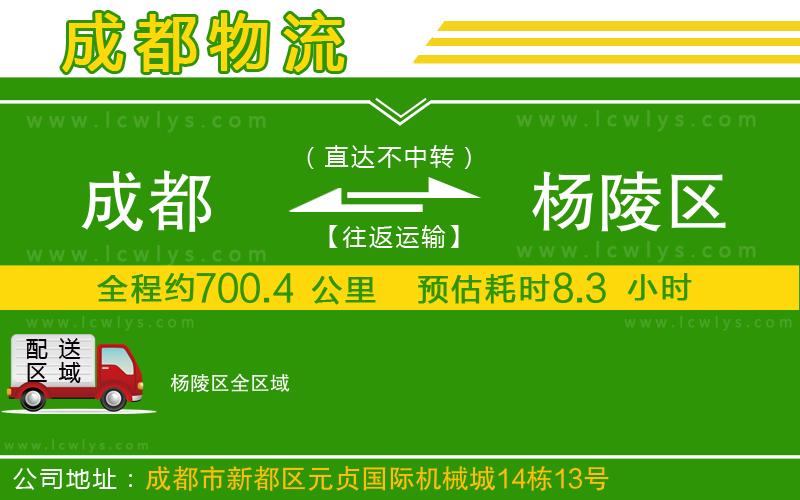 成都到楊陵區(qū)貨運